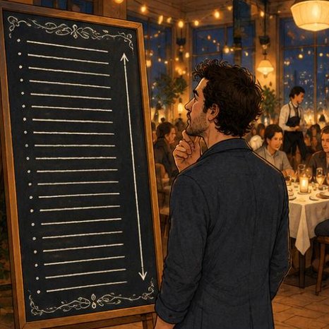 Illustration for The restaurant with a new menu every night