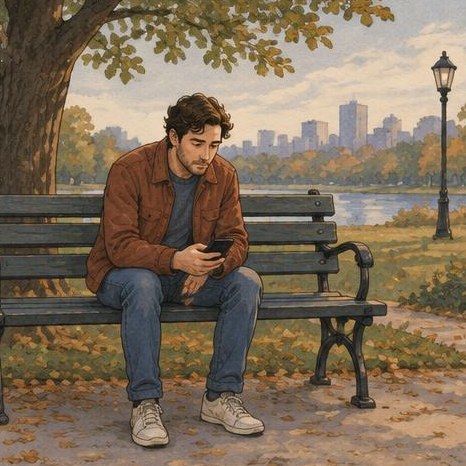Illustration for Tell one person