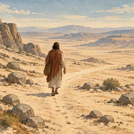 Illustration for Forty days in the desert